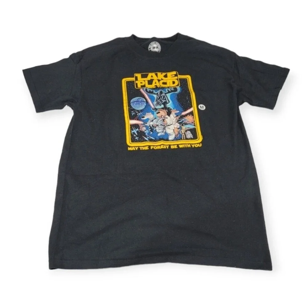 The Duck Co Lake Placid New York‎ Star Wars Theme Shirt Size Medium Black New